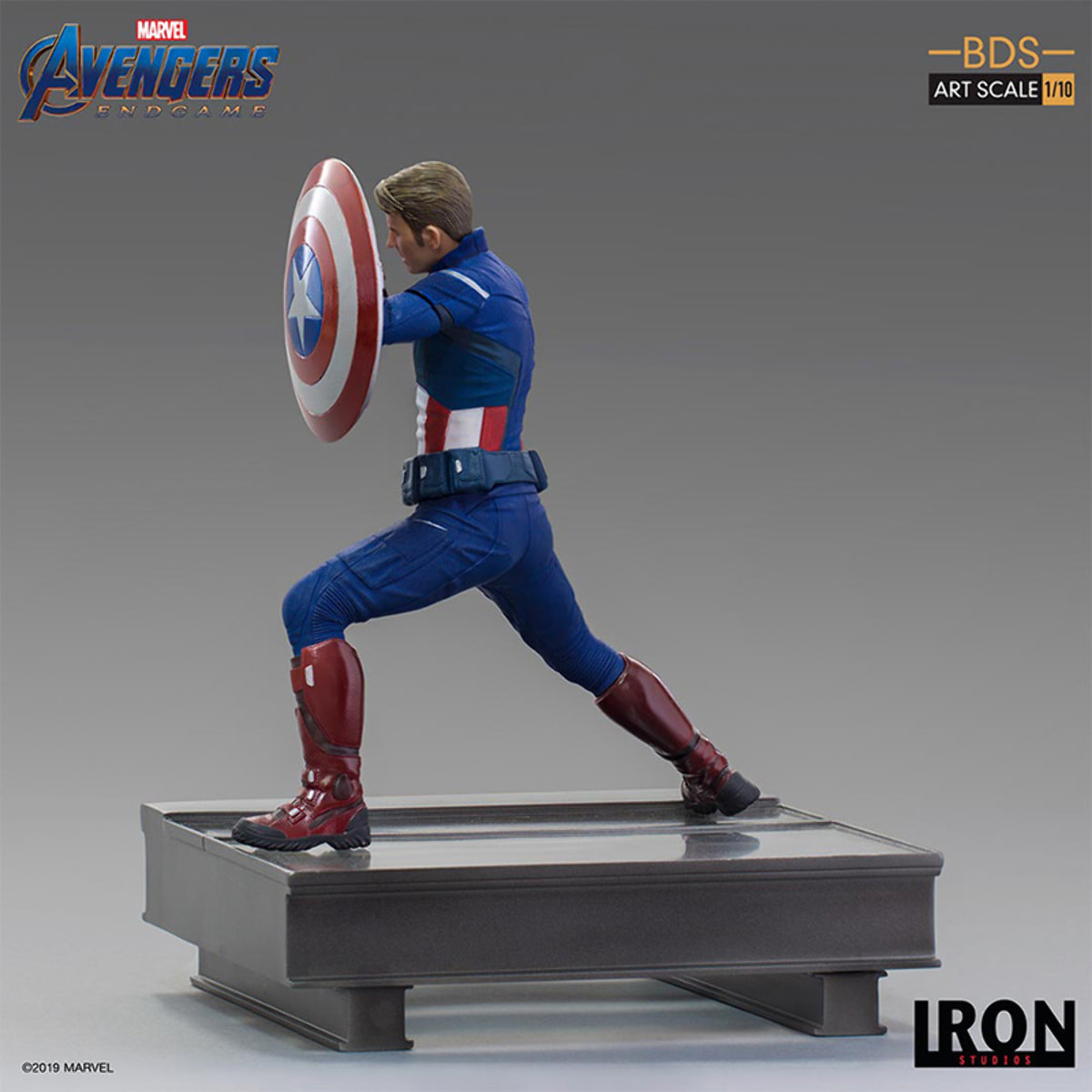 Avengers: Endgame Statua Captain America 2023 18 cm 1/10 Iron Studios