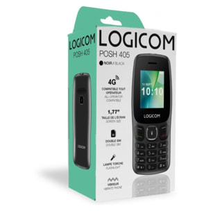 Téléphone portable LOGICOM Posh 405 Noir