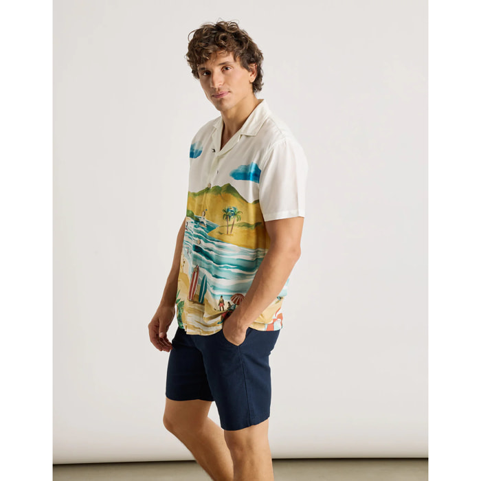 Camisa Manga Corta Blanco - Landscape