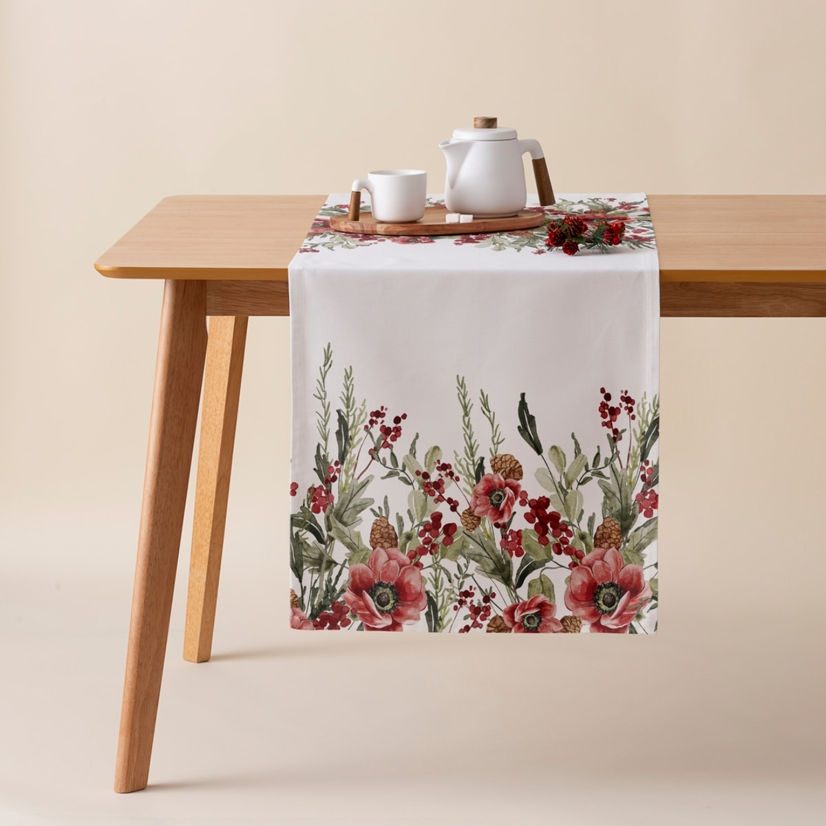 Chemin de table ANGEL ROUGE