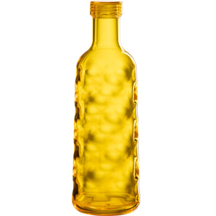 J-Line bouteille Martelée - plastique - jaune - boîte cadeau