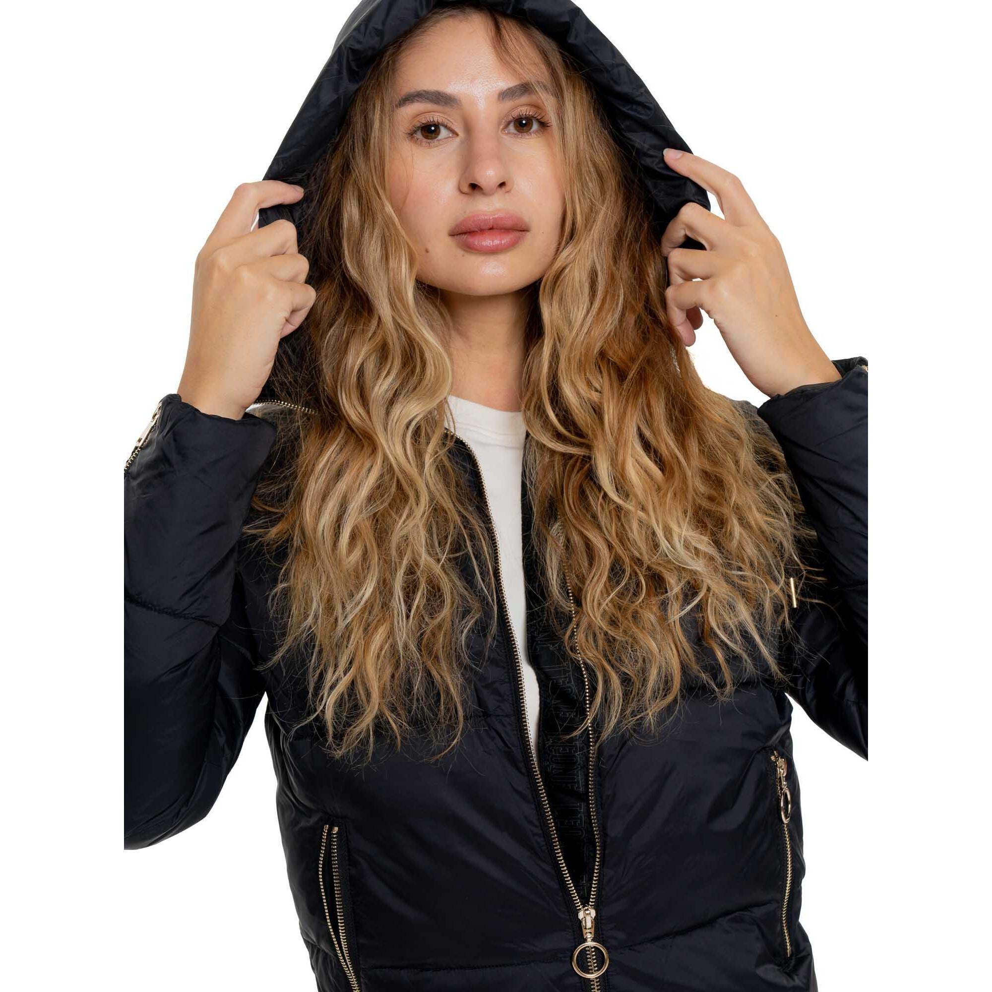 Chaqueta de plumas con capucha para mujer Leone 1947 Chic Tones