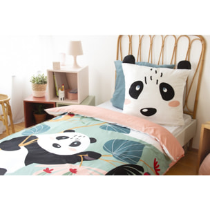 Parure de lit enfant 100% microfibre - PANDA