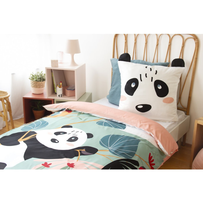 Parure de lit enfant 100% microfibre - PANDA