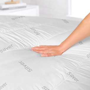 TOPPER SILVER TRAPUNTATO CON ELASTICI