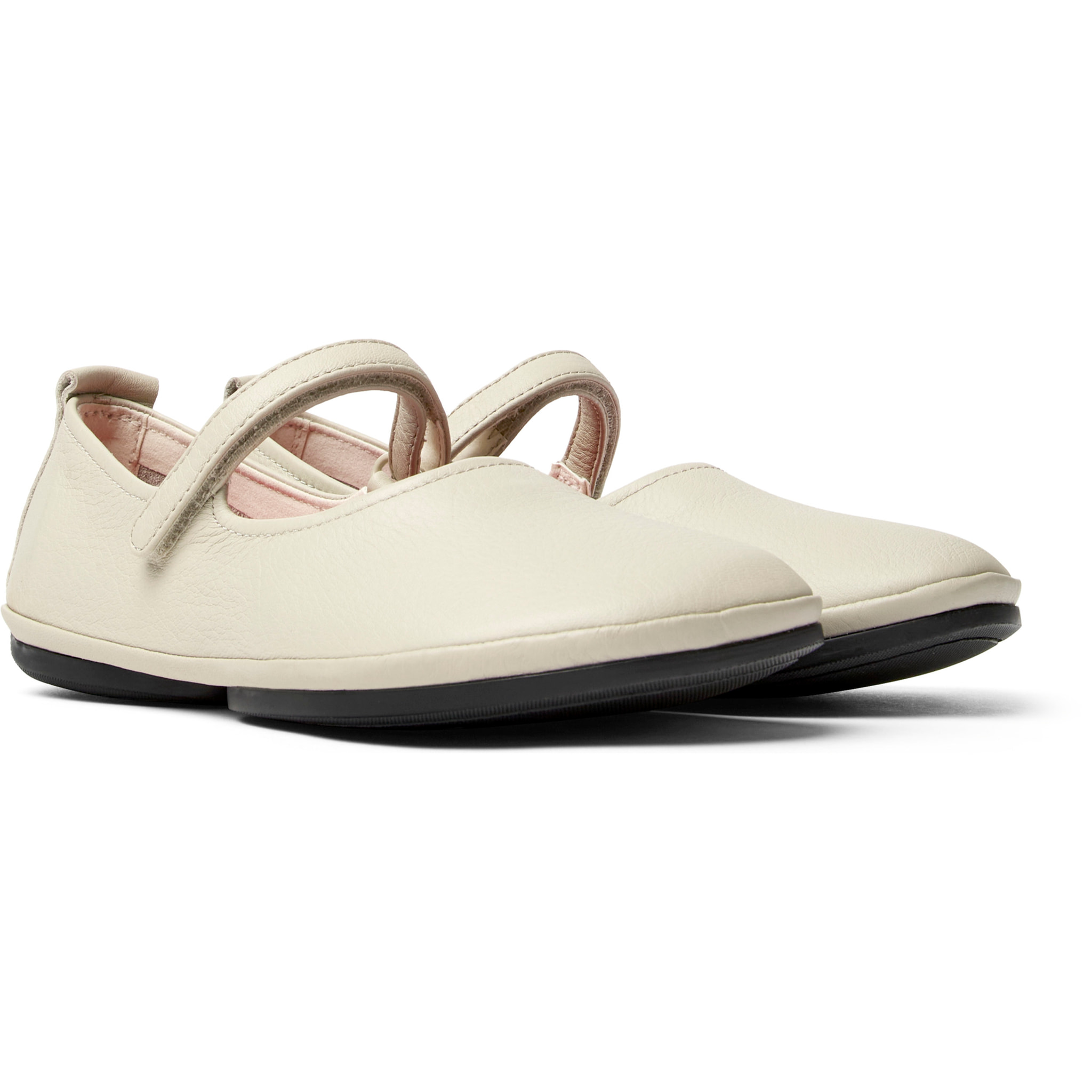 Ballerine - CAMPER Right Nina - Grigio - Pelle liscia