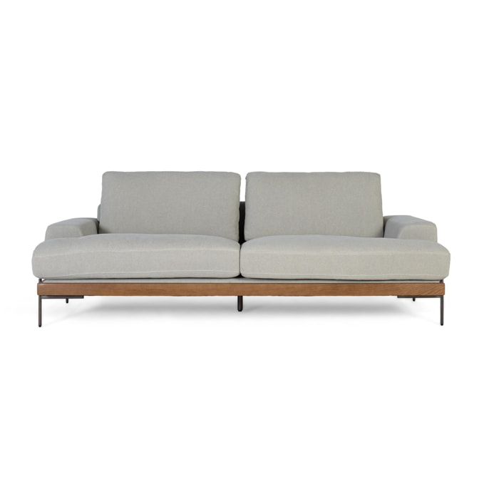 Sofá de Lino 225 Cm Estilo Contemporáneo