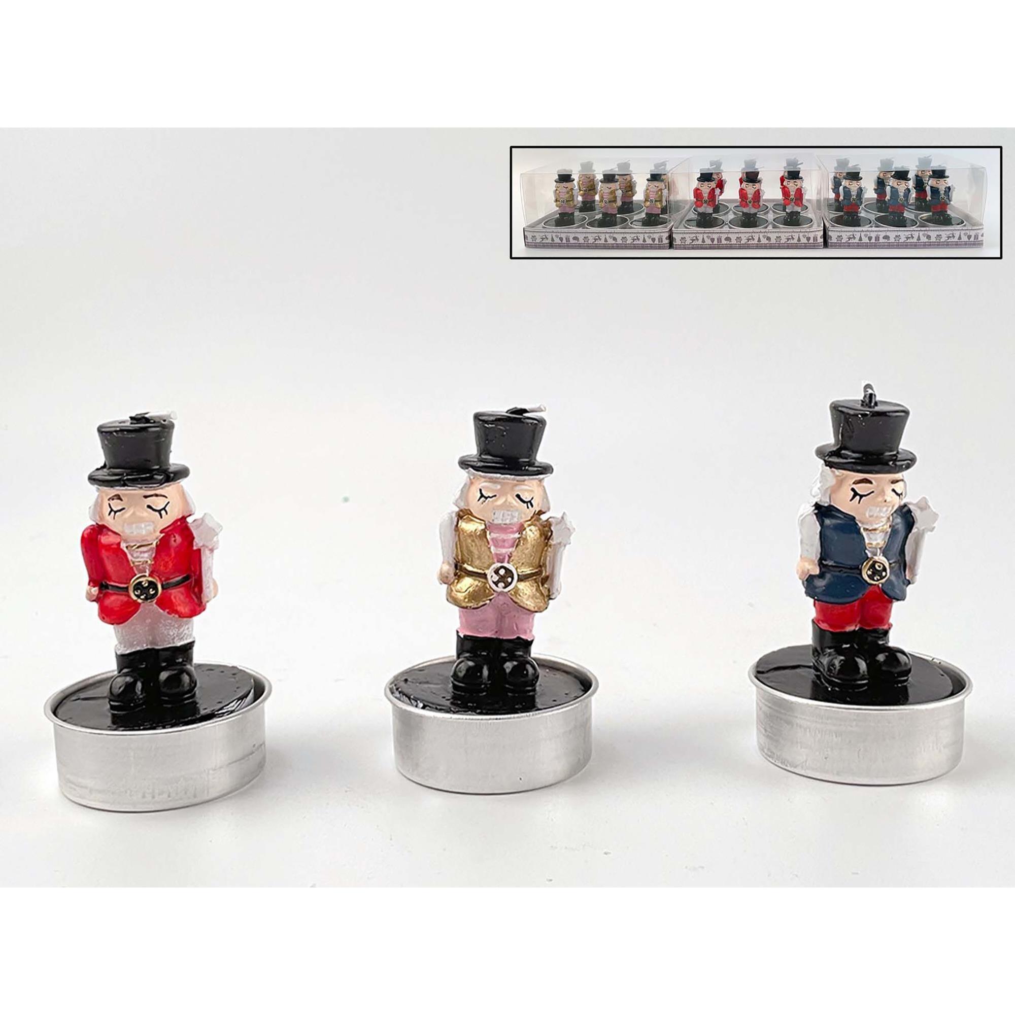 Set de 18 velas decorativas soldadito h.14cm - modelos surtidos