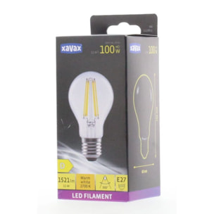 Ampoule LED connectée XAVAX LED E27 11W CLAS