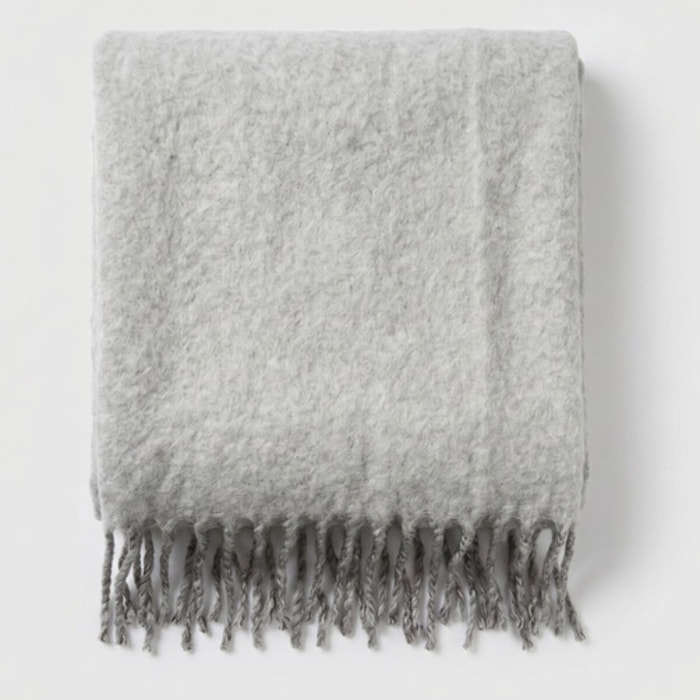 Plaid in poliestere - Grigio chiaro/Grigio scuro