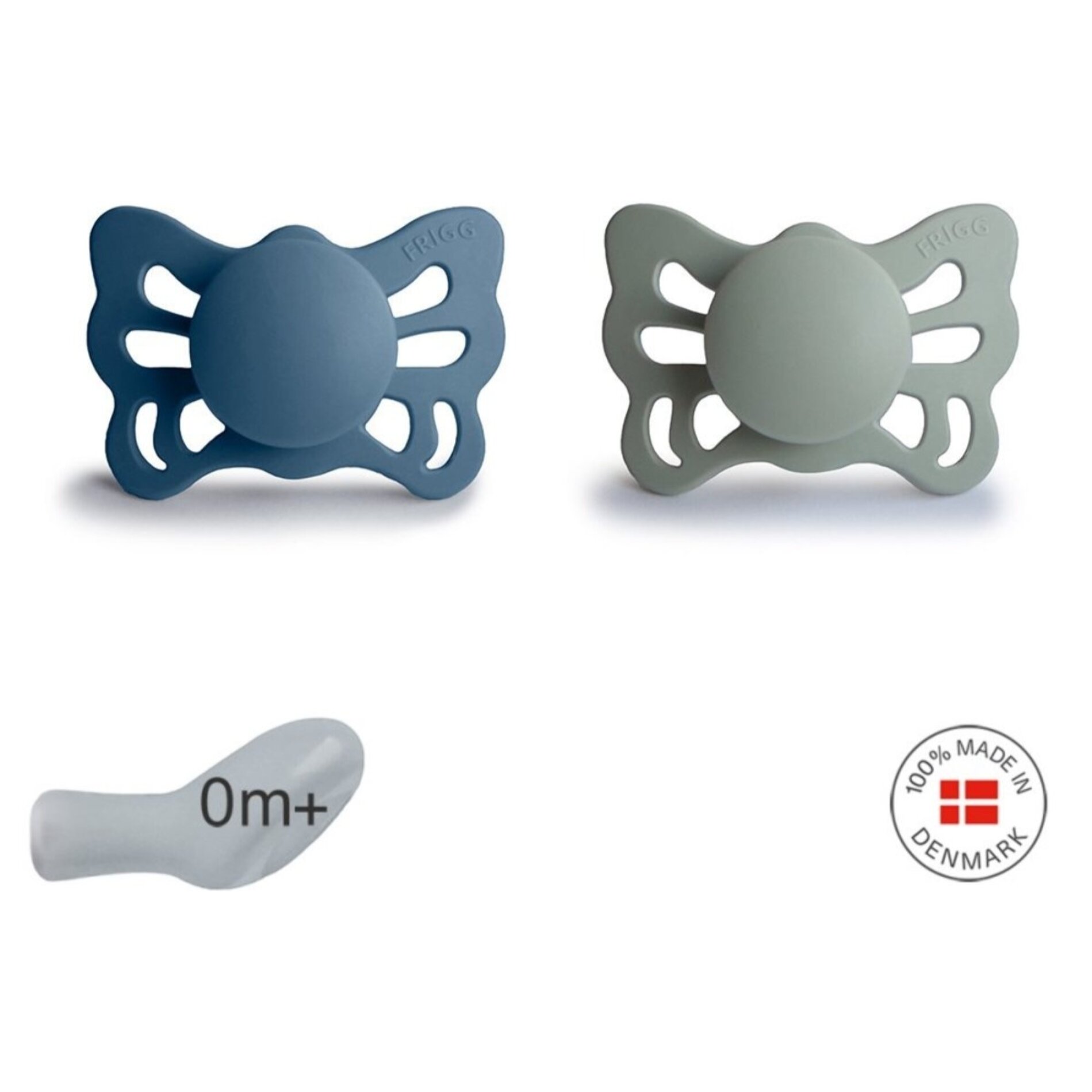 Frigg Pack 2 Chupetes Anat. Silicona Butterfly