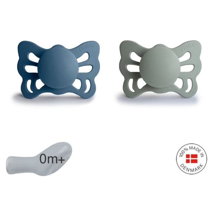 Frigg Pack 2 Chupetes Anat. Silicona Butterfly