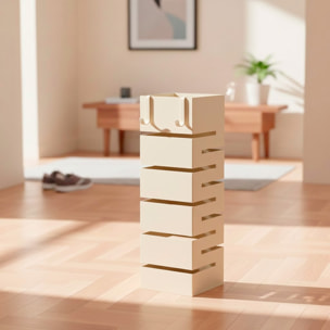 Portaombrelli In Acciaio Zincato Per Interno Esterno Con Vaschetta Scolapioggia 2 Ganci Removibili Base Antiscivolo 49 x 15,5 x 15.5 Cm Bianco