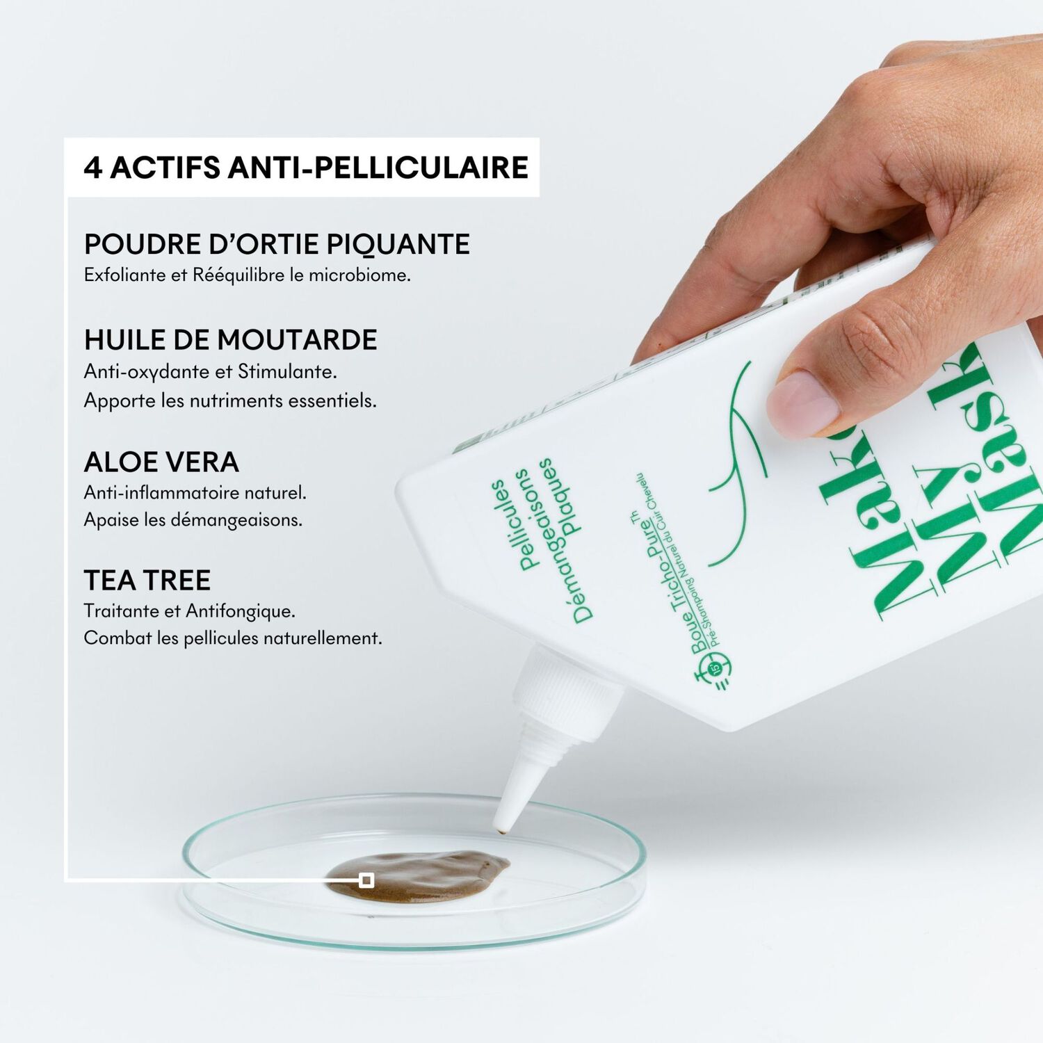 Boue Tricho-Pure - Pré-Shampoing Antipelliculaire 180 ml