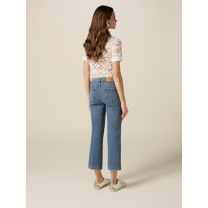 Oltre - Jeans flare stone washed - Blu