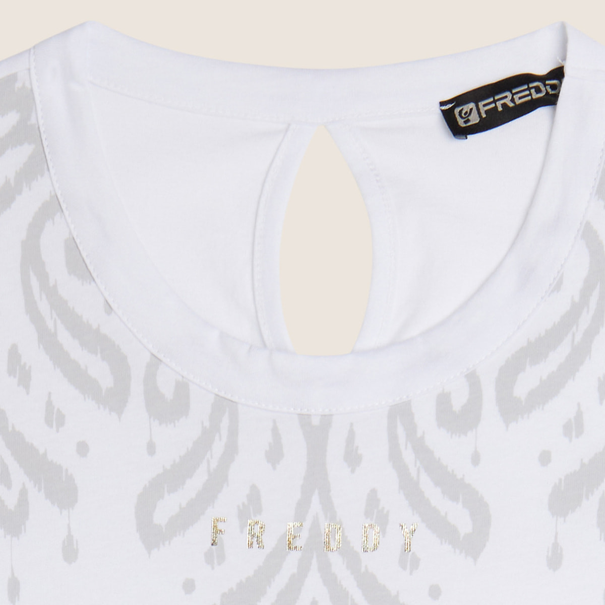 Vestito senza maniche in jersey con dettagli floreali