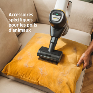 Aspirateur balai sans fil Karcher VC 6 Cordless ourFamily Pet - Autonomie 50 min- Spécial Animaux- Accessoires inclus