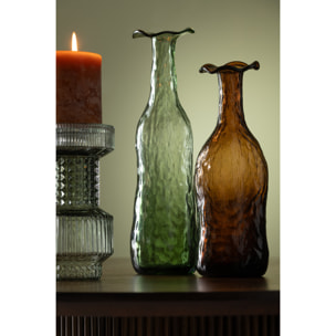 J-Line vase Eclosion - verre - vert - medium - 33 cm de hauteur