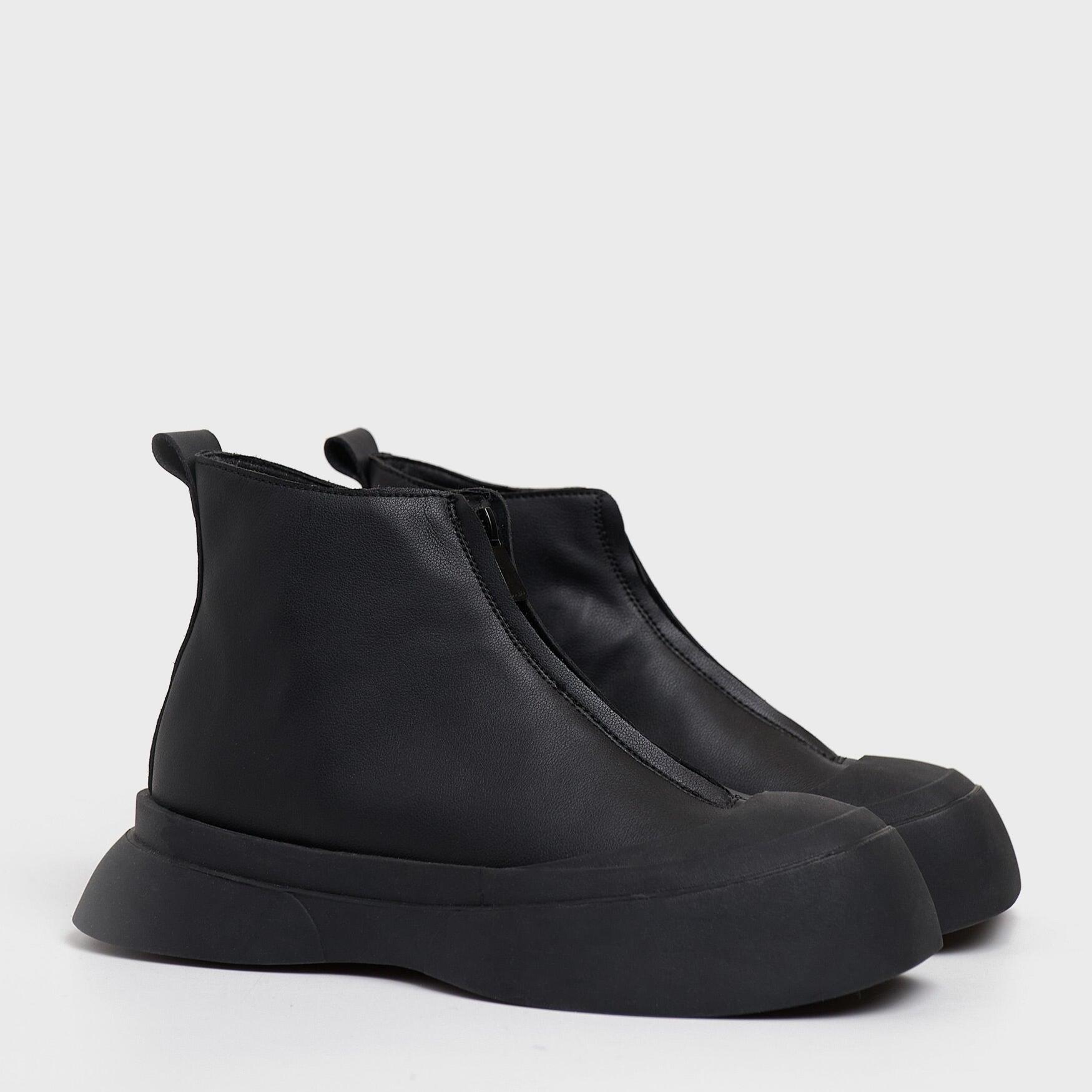 Zapatillas de piel Hanni High Negro