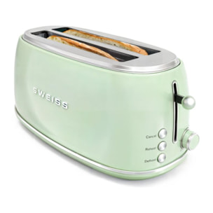 Grille-pain SWEISS baguette vintage vert GRV7