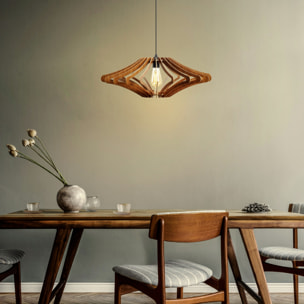 Lámpara de techo 55 cm. nogal, tipo E 27 Max 45 - 60 W