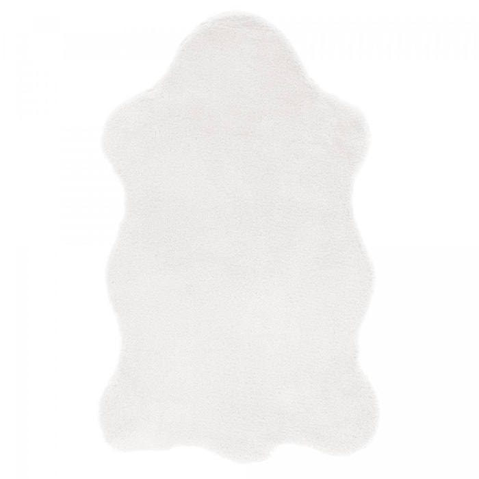 Tapis salon et chambre tissé motif faux uni NESI