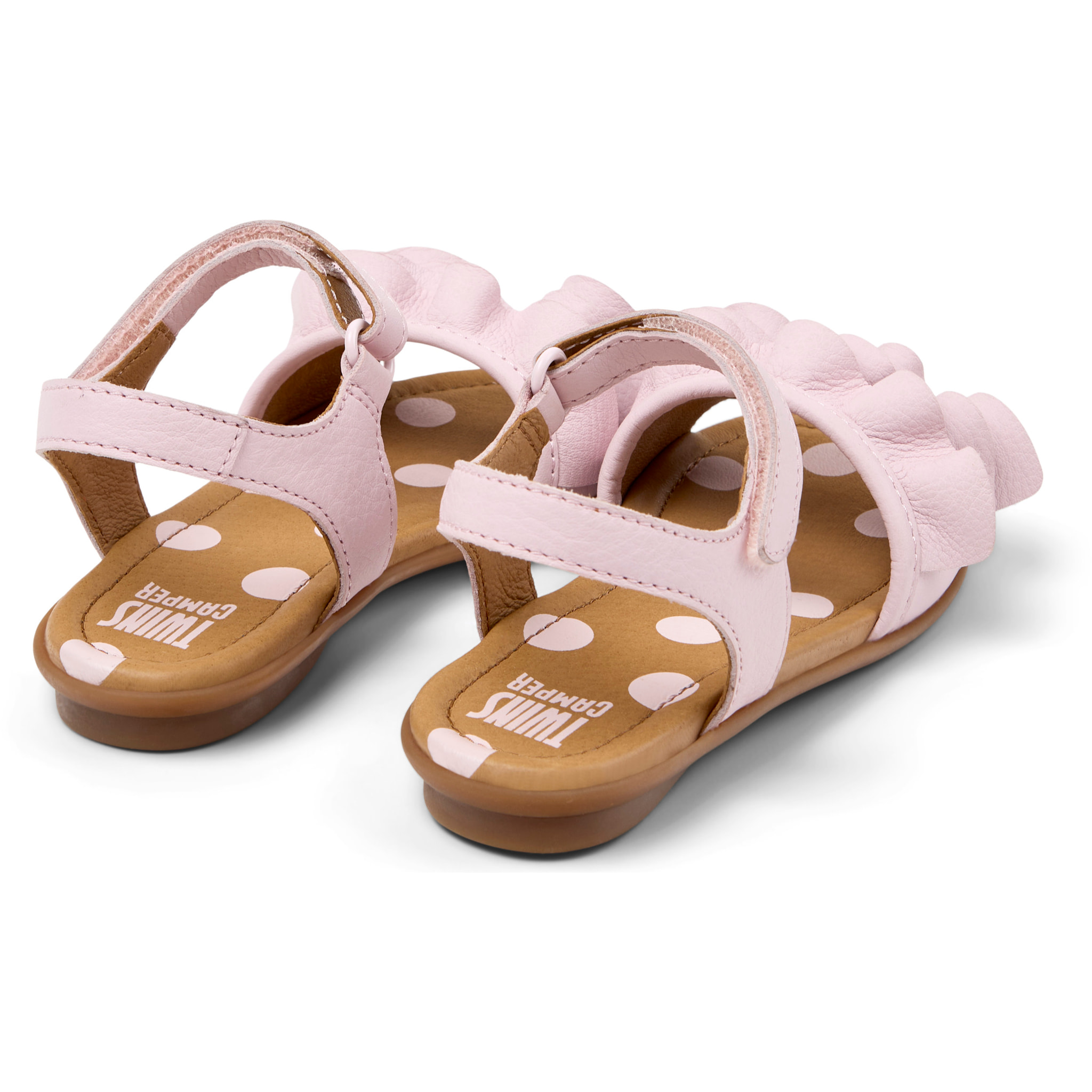 Sandalias - CAMPER Right Kids Twins - Rosa - Cuero liso