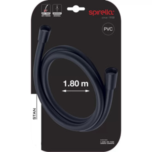 Flexible de douche PVC anti-torsion – 1,80 m – Connexion universelle F 1/2 – ACS
