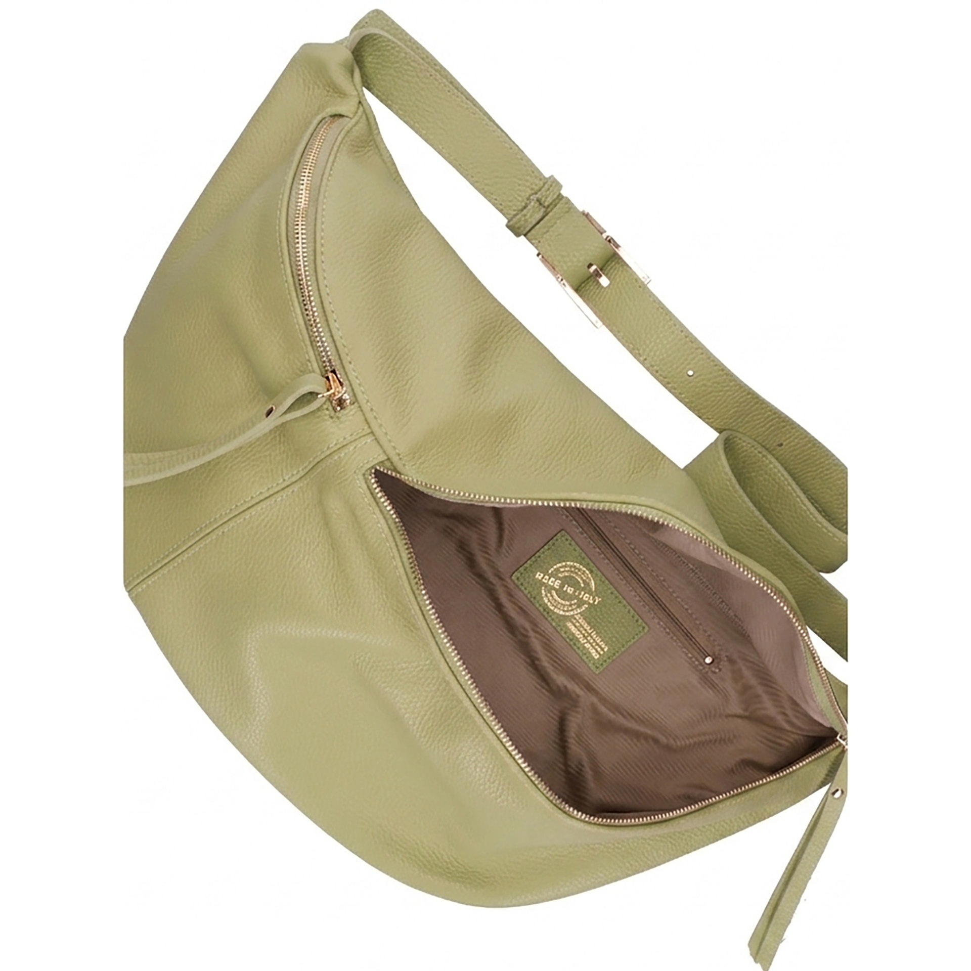 Borsa a tracolla da donna Made in Italy - Modello Caelia Plus - 100% pelle - 47.0 x 28.0 x 2.0 cm