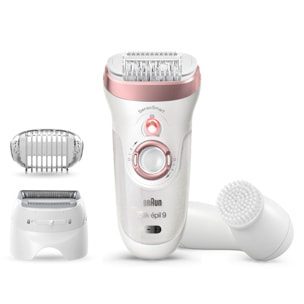 Braun Silk-épil 9-880 Épilateur Électrique Femme, Or Rose/Blanc