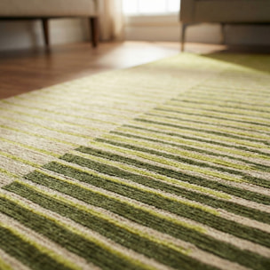 Tappeto arredo Neon verde mela CON FONDO ANTISCIVOLO