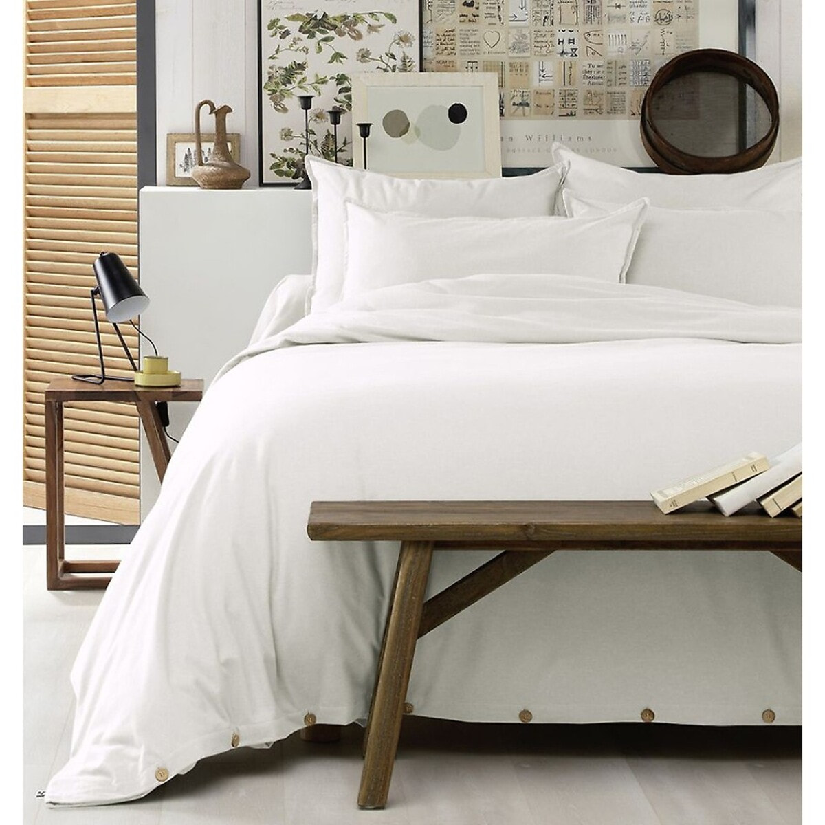 Housse de couette flanelle neige