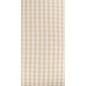 Funda de cuadrante algodón satén cuadros vichy Kimcuad color marron beige 100% Algodón