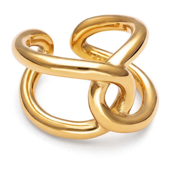 Anillo One Link Acero Baño Oro