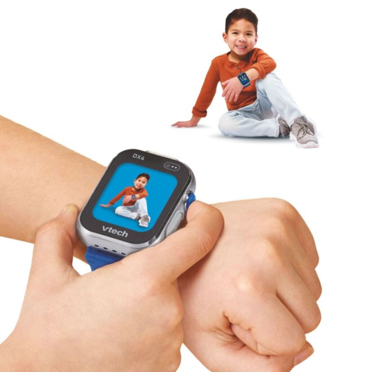 Montre enfant connectée VTECH KidiZoom Smartwatch DX4 bleue