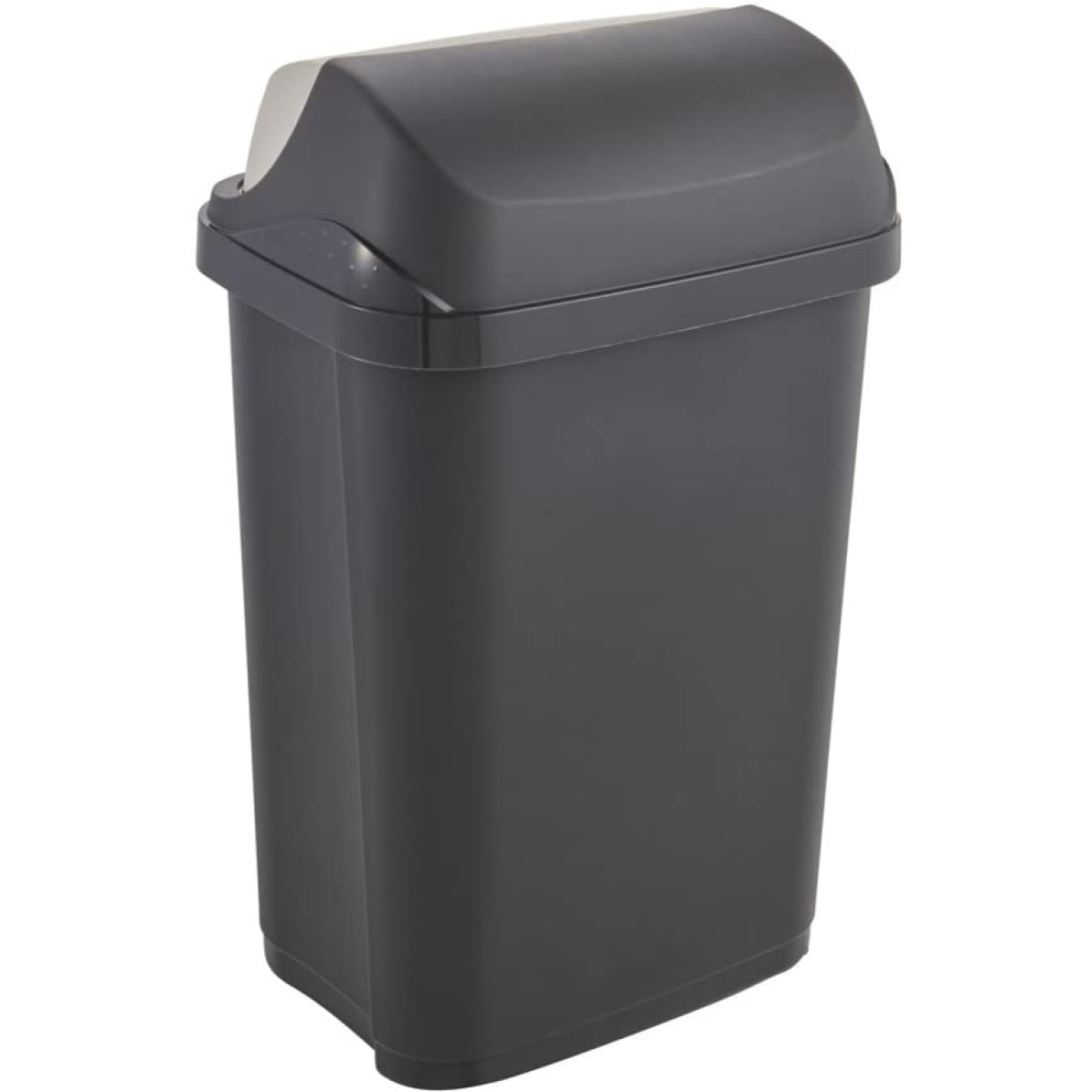 Cubo de Basura con Tapa Deslizante,  Rasmus, Gris grafito