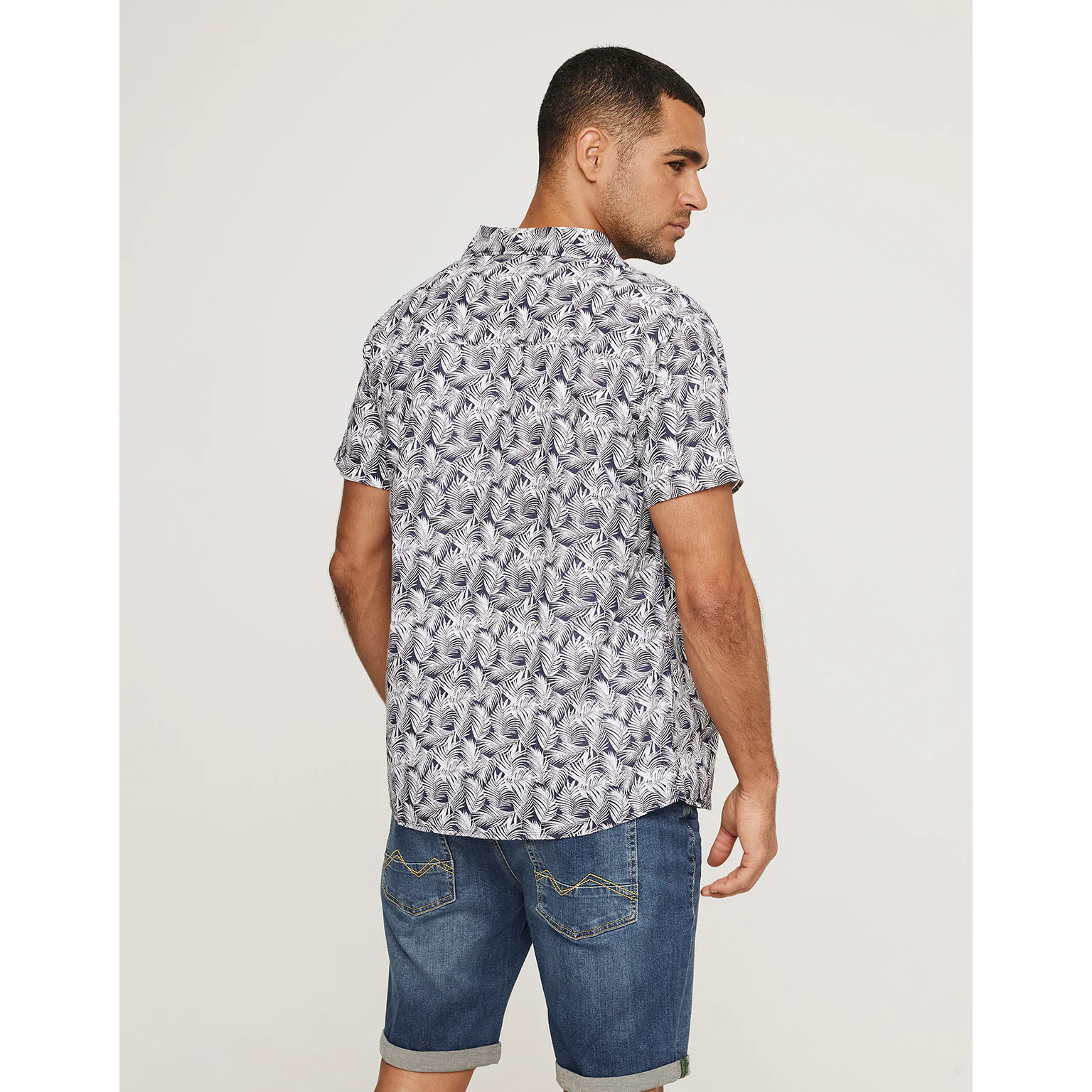 Camisa Manga Corta Azul Marino - Yarrow