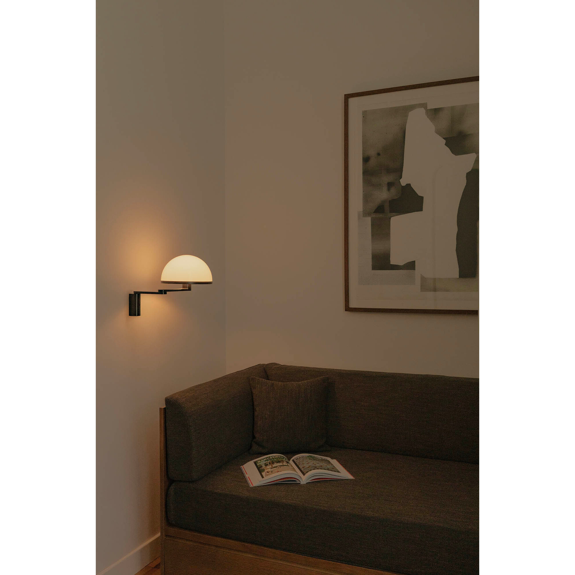 DOME Applique noire avec bras orientable