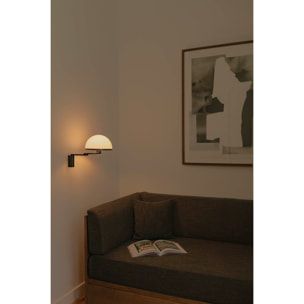 DOME Applique noire avec bras orientable