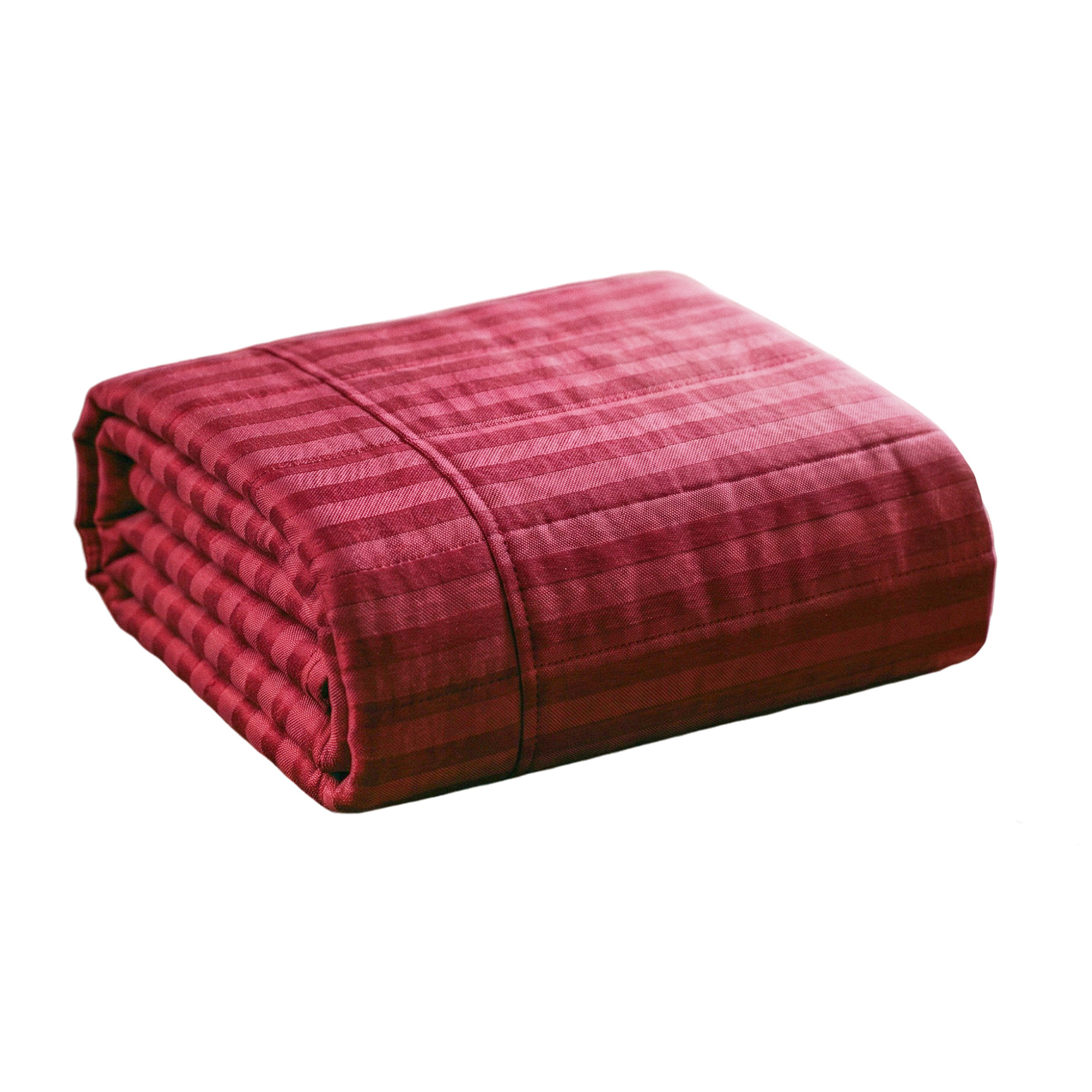 TRAPUNTINO ESTIVO 100gr SATIN STRIPES, Raso di Poliestere, Made in Italy - BORDEAUX