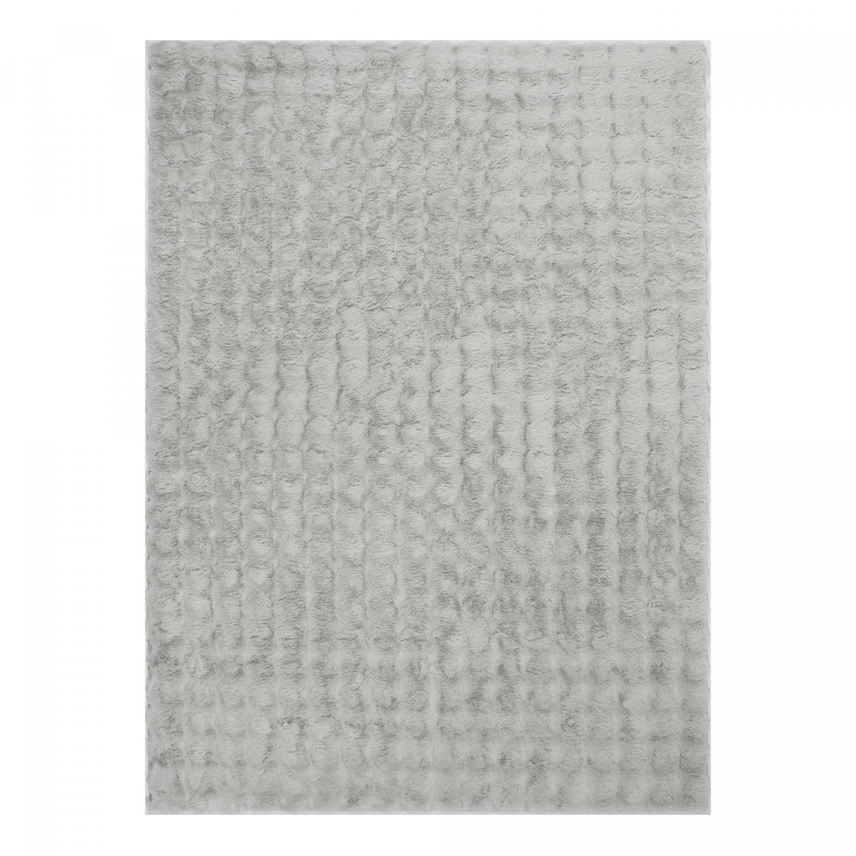 Tapis shaggy, faux uni sobre, poil long shaggy moelleux