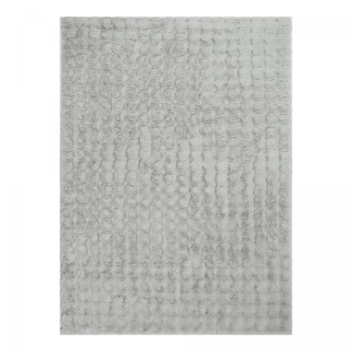 Tapis shaggy, faux uni sobre, poil long shaggy moelleux
