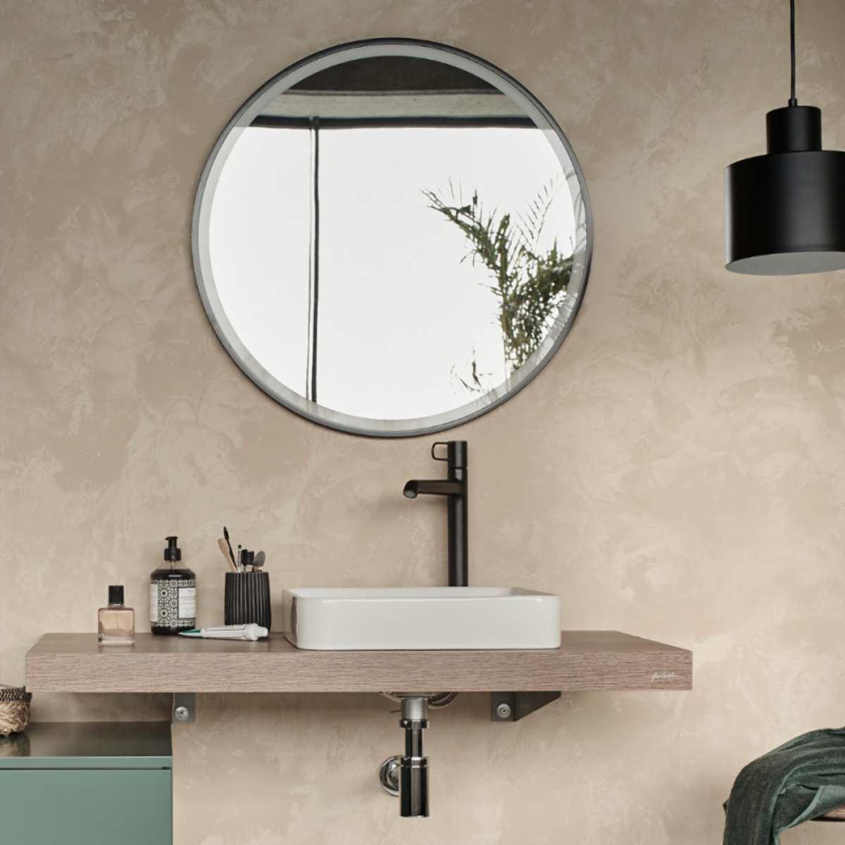 Vasque carrée à poser Vox effet satinée blanc