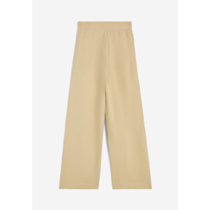 Pantaloni palazzo in heavy jersey stretch