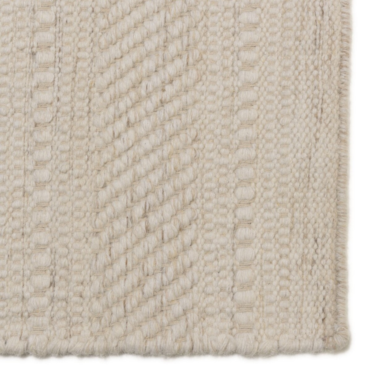 SACHA - Tapis rectangulaire 160x230cm laine texturée nuances de beige