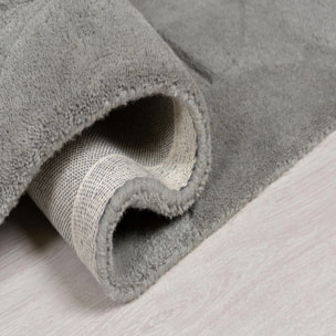 Tapis en laine rond GIGI Gris