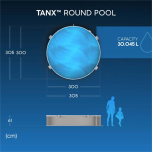 Bestway Piscine hors sol ronde Stock Tank TANX 305 x 61 cm