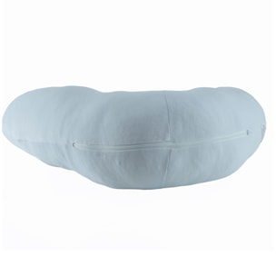 Coussin de maternité 160 cm Coton bio déhoussable-Bleu ciel