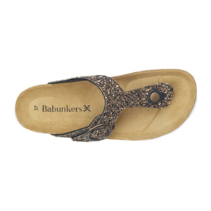 SANDALIA GRANADA BABUNKERS MARRON