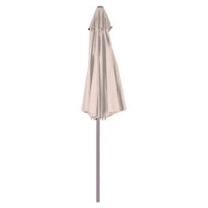 Parasol droit rectangulaire inclinable "Loompa" blé 3m